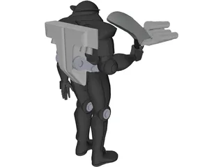 Dark Forces Power Armor 3D Model preview
