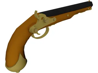 Pistol Dueling 3D Model preview