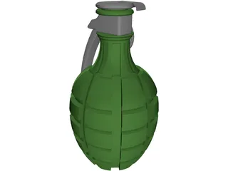 Grenade Pineapple 3D Model preview