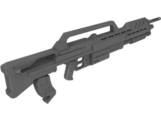 Morita Assault Rifle 3D Model preview