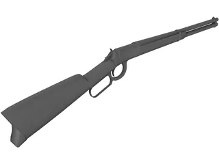 Winchester Rifle 3D Model preview