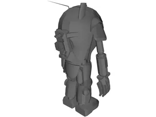 Super Armored Fighting Suit 3D Model preview