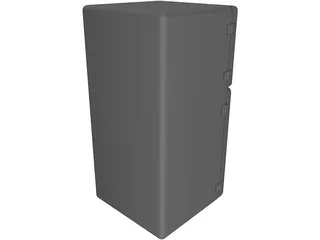 Refrigerator Old 3D Model preview