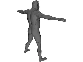 Neanderthal Man 3D Model preview