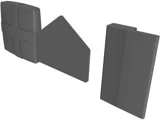 Baseball Bases 3D Model preview