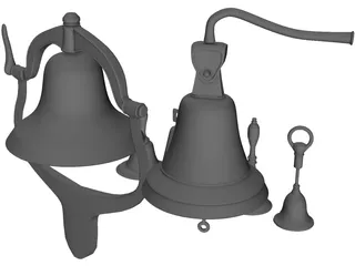Bell Set 3D Model preview
