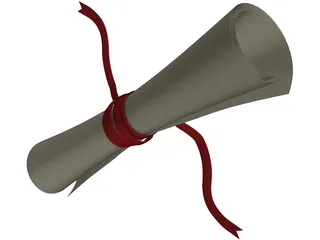 Diploma 3D Model preview