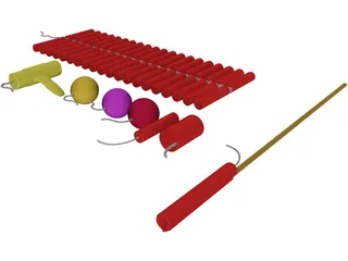 Fireworks 3D Model preview