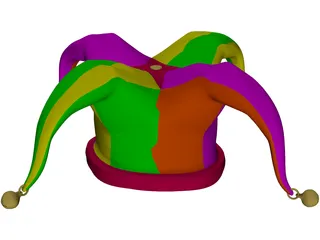 Jester Cap 3D Model preview