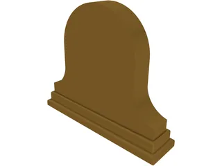 Mantle Clock 3D Model preview