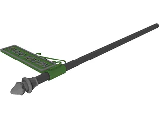 Mardi Gras Sign 3D Model preview