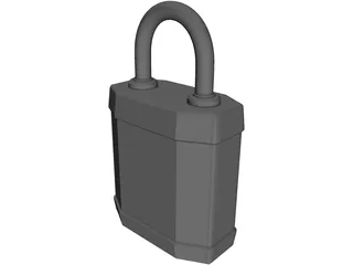 Padlock 3D Model preview