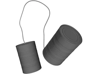 Tin Cans 3D Model preview