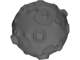 Toon Asteroid 3D Model preview