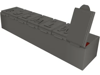 Pill Box 3D Model preview