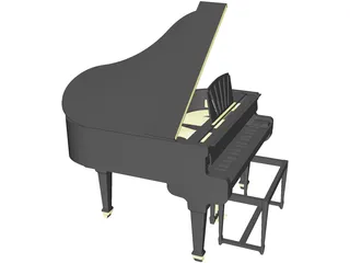 Piano 3D Model preview