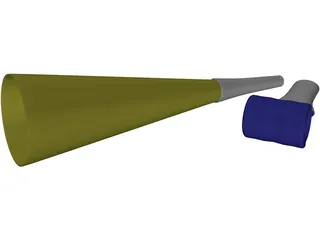 Party Blowers 3D Model preview