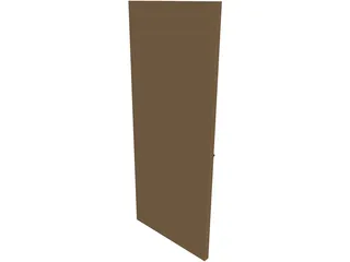 Door and Handle 3D Model preview