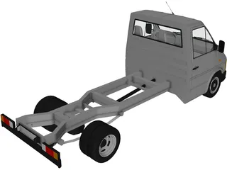 Volkswagen LT Single Cabin 3D Model preview
