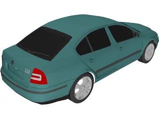 Skoda Octavia (2004) 3D Model preview