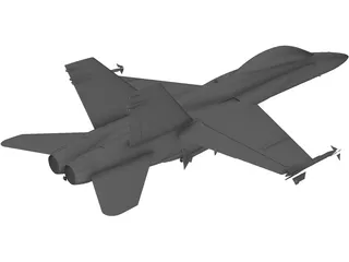 F/A-18C Super Hornet 3D Model preview
