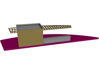 Garden Pergola 3D Model preview