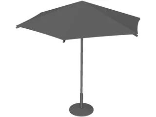 Umbrella Garden 3D Model preview