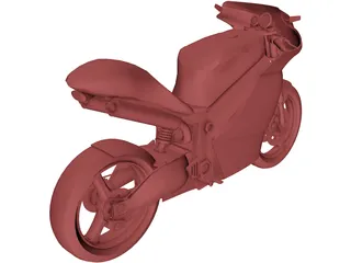 Motorcycle Sport 3D Model preview