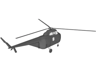 Sikorsky H-19 Chickasaw 3D Model preview