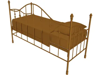 Bed Iron 3D Model preview