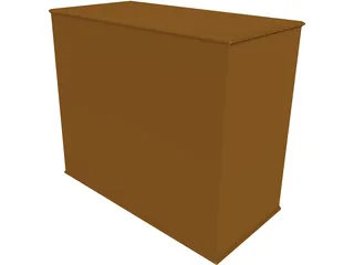 Entertainment Center 3D Model preview
