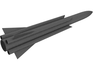 Missile AS17 Krypton 3D Model preview