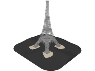 Eiffel Tower 3D Model preview
