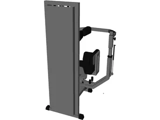 Fitness Bench 3D Model preview