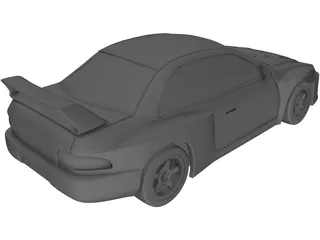 Subaru Impreza WRX (2000) 3D Model preview