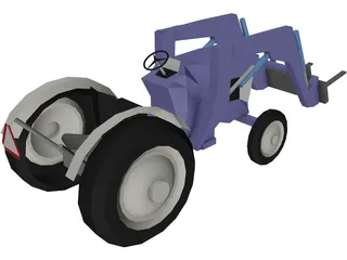 Tractor Farm 3D Model preview
