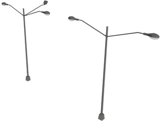 Street Lights 3D Model preview