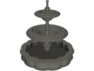 Fountain 3D Model preview