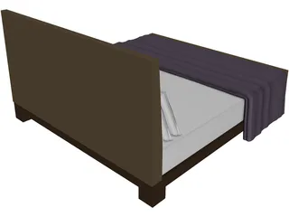 Bed Double 3D Model preview
