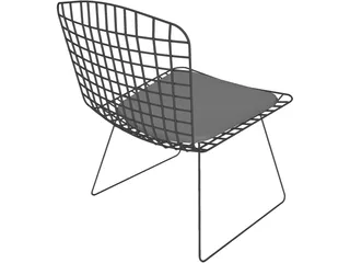 Chair Bertoia 3D Model preview
