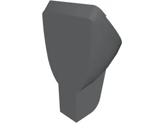 Suspended Urinal 3D Model preview