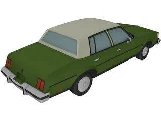 Oldsmobile Cutlass Sedan (1985) 3D Model preview