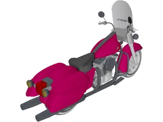 Harley-Davidson Glide 3D Model preview