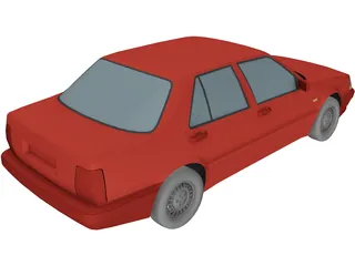 Lancia Thema 8.32 (1987) 3D Model preview