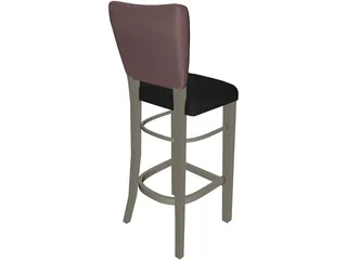 Stool Bar Princeton 3D Model preview