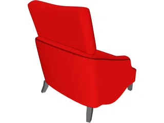 Chair Lounge Princeton 3D Model preview