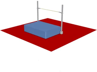 High Jump 3D Model preview