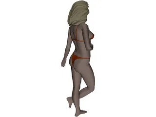 Lady 3D Model preview