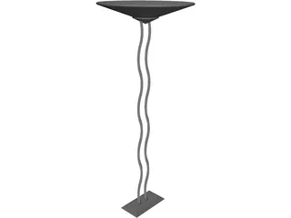 Lamp Floor Wave 3D Model preview