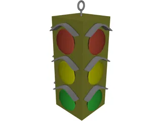 Stop Light 3D Model preview
